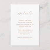 ミニマルモダンス結婚トープ エンクロージャーカード (正面)