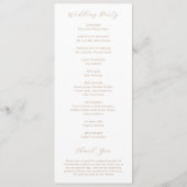 ミニマルモダンス結婚トープ プログラム (裏面)