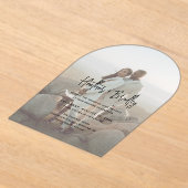 ミニマルモダンス結婚写真 アクリル招待状 (レイダウン)