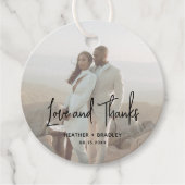 ミニマルモダンス結婚写真 フェイバータグ (正面)