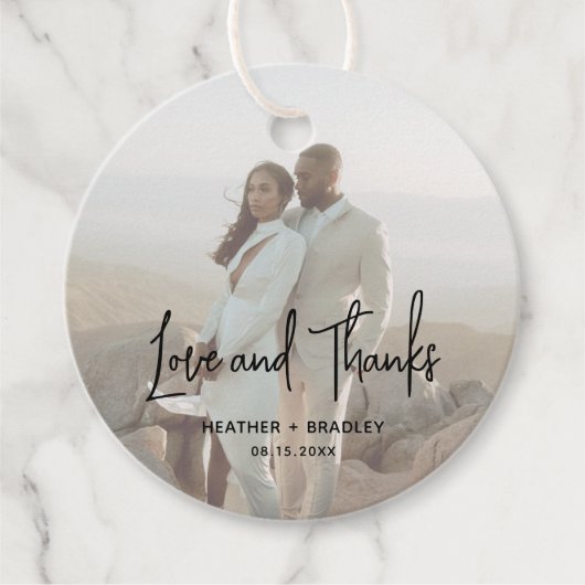 ミニマルモダンス結婚写真 フェイバータグ (正面)