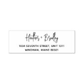 ミニマルモダンス結婚差出人住所 セルフインキングスタンプ (デザイン)