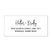 ミニマルモダンス結婚差出人住所 ラバースタンプ (インプリント)