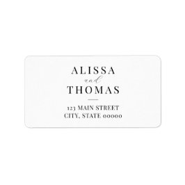 ミニマルモダンス結婚差出人住所 ラベル