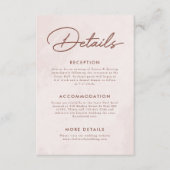 ミニマルモダンス結婚詳細 エンクロージャーカード (正面)