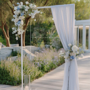 ミニマルモダンス結婚・アクリル歓迎サイン アクリルサイン