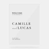 ミニマルモダンス結婚・アクリル歓迎サイン アクリルサイン (正面)