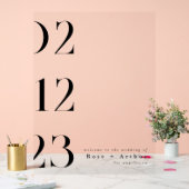 ミニマルモダンス結婚・アクリル歓迎サイン アクリルサイン (ウェディング)