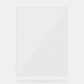 ミニマルモダンス結婚・アクリル歓迎サイン アクリルサイン (正面)