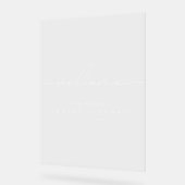 ミニマルモダンス結婚・アクリル歓迎サイン アクリルサイン (傾斜)