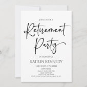 ミニマルモダンス除エレガント職パーティー 招待状 (正面)