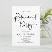 ミニマルモダンス除エレガント職パーティー 招待状 (スタンド正面)