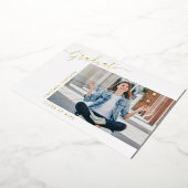 ミニマルモダンス1フォトグラッド発表 箔招待状 (回転した状態)