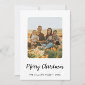 ミニマルモダンス3フォトクリスマスニュースレター シーズンカード (正面)