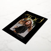 ミニマルモダンスArchシンプル5写真卒業 箔招待状 (回転した状態)