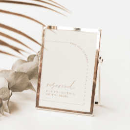 ミニマルモダンスArch結婚の予約記号 カード