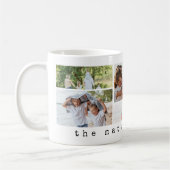 ミニマルモダンタイプライター家族の写真 コーヒーマグカップ (左)