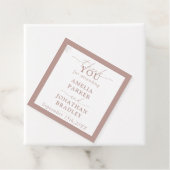 ミニマルモダンタイポグラフィウェディングレセプション フェイバータグ (インサイチュ)