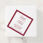 ミニマルモダンタイポグラフィウェディングレセプション フェイバータグ (インサイチュ)