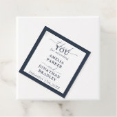 ミニマルモダンタイポグラフィウェディングレセプション フェイバータグ (インサイチュ)