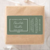 ミニマルモダンタイポグラフィオリーブ製品ラベル ラベル (インサイチュ)