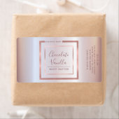 ミニマルモダンタイポグラフィバラ金ゴールドフレーム箔 ラベル (インサイチュ)