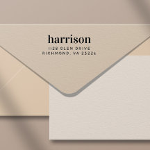 ミニマルモダンタイポグラフィ名差出人住所