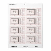 ミニマルモダンタイポグラフィ大理石 ラベル (フルシート)