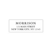 ミニマルモダンタイポグラフィ差出人住所 セルフインキングスタンプ (デザイン)