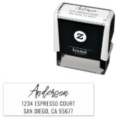 ミニマルモダンタイポグラフィ差出人住所 セルフインキングスタンプ (インサイチュ)