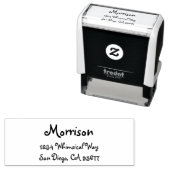 ミニマルモダンタイポグラフィ差出人住所 セルフインキングスタンプ (インサイチュ)