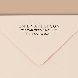 ミニマルモダンタイポグラフィ差出人住所 セルフインキングスタンプ