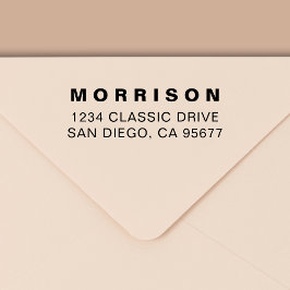 ミニマルモダンタイポグラフィ差出人住所 セルフインキングスタンプ