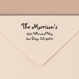 ミニマルモダンタイポグラフィ差出人住所 セルフインキングスタンプ