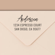 ミニマルモダンタイポグラフィ差出人住所