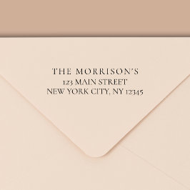 ミニマルモダンタイポグラフィ差出人住所 セルフインキングスタンプ