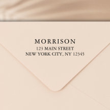 ミニマルモダンタイポグラフィ差出人住所