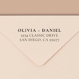 ミニマルモダンタイポグラフィ差出人住所 セルフインキングスタンプ