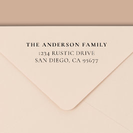 ミニマルモダンタイポグラフィ差出人住所 セルフインキングスタンプ