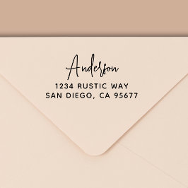 ミニマルモダンタイポグラフィ差出人住所 セルフインキングスタンプ