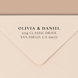 ミニマルモダンタイポグラフィ差出人住所 セルフインキングスタンプ