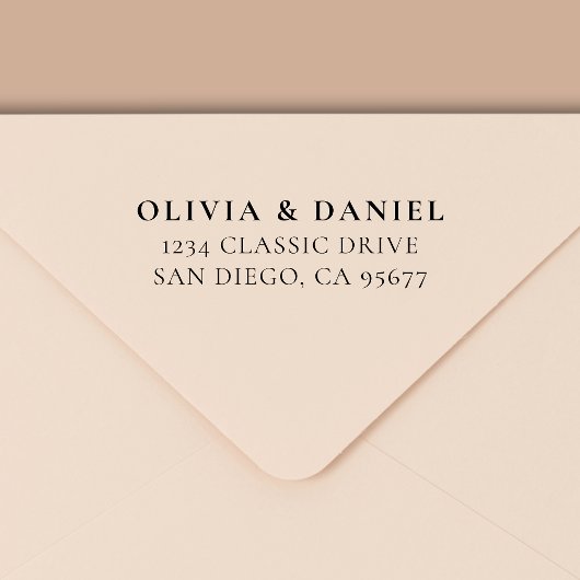 ミニマルモダンタイポグラフィ差出人住所 セルフインキングスタンプ