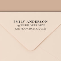 ミニマルモダンタイポグラフィ差出人住所