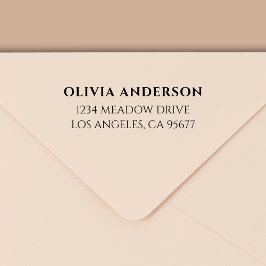 ミニマルモダンタイポグラフィ差出人住所 セルフインキングスタンプ