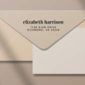 ミニマルモダンタイポグラフィ差出人住所 セルフインキングスタンプ