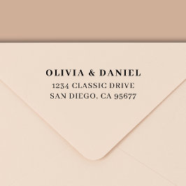 ミニマルモダンタイポグラフィ差出人住所 セルフインキングスタンプ