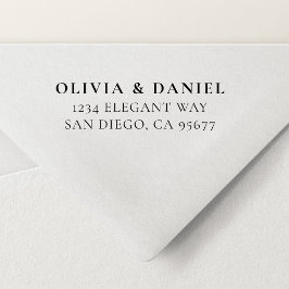 ミニマルモダンタイポグラフィ差出人住所 セルフインキングスタンプ