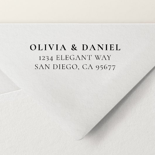 ミニマルモダンタイポグラフィ差出人住所 セルフインキングスタンプ