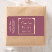 ミニマルモダンタイポグラフィ金ゴールド枠のセット ラベル (インサイチュ)