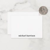 ミニマルモダンタイポグラフィ ノートカード (正面/裏面インサイチュ)